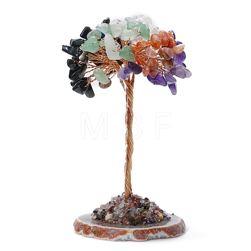 Natural Mixed Stone Chips Tree Decorations PW-WG72318-02-1