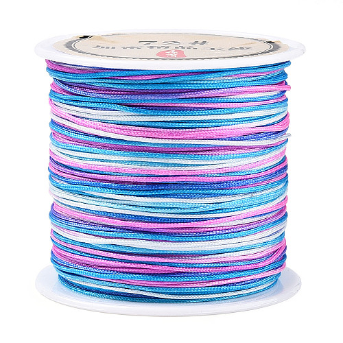 50M Segment Dyed Nylon Chinese Knotting Cord NWIR-A008-02G-1-1