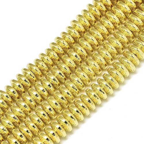 Electroplate Non-magnetic Synthetic Hematite Beads Strands G-S372-001-01G-1