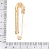 Crystal Rhinestone Safety Pin Brooches JEWB-A040-01B-G-2