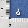 925 Sterling Sliver Cubic Zirconia Flat Round Charms STER-R002-02S-08-3