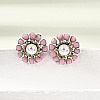 Brass Enamel Stud Earrings KK-CBA8324-27P-01-3