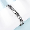 Retro 316 Surgical Stainless Steel Cuff Bangles BJEW-C142-11A-AS-1