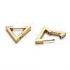 304 Stainless Steel Triangle Huggie Hoop Earrings LS-STAS-H156-02A-G-3