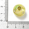 UV Plating Opaque Acrylic European Bead Rhinestone Settings AC-CBA6658-06C-3