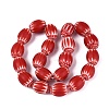 Handmade Millefiori Glass Barrel Beads LS-LA-N002-06B-2