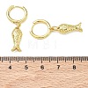 Brass Hoop Dangle Earrings for Women EJEW-A167-16G-5