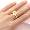 Alloy Enamel Rotatable Cuff Open Rings FS-WGEC271-17-1