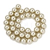 Baking Paint Pearlized Glass Pearl Round Bead Strands PEAR-H019-02D-14-2