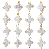 16Pcs 2 Styles Natural Baroque Pearl Pendants PALLOY-HS00047-1