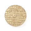 Texture Theme Roung Brass Stamp Head AJEW-M036-06K-G-2