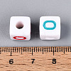Opaque Acrylic European Large Hole Beads SACR-N020-01A-01-4