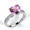 Brass Micro Pave Cubic Zirconia Finger Rings for Women FS-WGC99AF-02-4