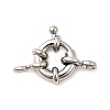 Brass Spring Ring Clasps KK-D407-01P-B-1