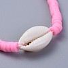 Handmade Polymer Clay Heishi Beads Braided Bracelets BJEW-JB04318-03-2