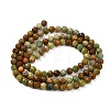 Natural Chrysocolla and Lapis Lazuli Beads Strands X-G-G278-B01-4mm-3