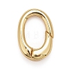 Rack Plating Brass Spring Gate Rings X-KK-M229-63G-1