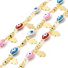 Enamel Evil Eye Link Chains CHC-C003-10G-1