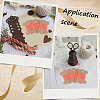 80Pcs Bone Shape Paper Thread Winding Boards SENE-SC0001-08-5