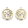 201 Stainless Steel Pendants STAS-T044-191G-2