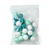 30Pcs 3 Colors Silicone Beads Round Rubber Bead 15MM Loose Spacer Beads for DIY Supplies Jewelry Keychain Making SIL-FS0001-01E-8