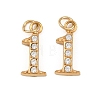 304 Stainless Steel Rhinestone Pendants STAS-N133-03B-G-1