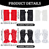 6 Pairs 6 Style Flower Pattern Lace Gloves AJEW-GA0006-10-2