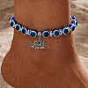 Resin Evil Eye Alloy Charm Anklets WG9874B-02-1