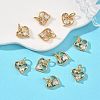 SHEGRACE Valentine's Day Brass Clear Cubic Zirconia Charms XGRQ3P465-595G-4