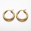 Ring 304 Stainless Steel Hoop Earrings X-EJEW-O032-09-1