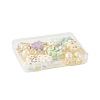 7Pcs 7 Colors Christmas Tree Handmade Porcelain & ABS Plastic Imitation Pearl Angel Pendant Decorations HJEW-FS00083-7