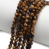 Natural Tiger Eye Beads Strands G-L642-F01-4mm-2
