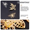 Unicraftale 4Pcs 4 Style Butterfly & Bee Brooches STAS-UN0034-84-4