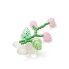 Glass Beaded Pendants PALLOY-MZ01156-01-4