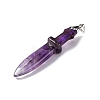 Natural Amethyst Big Pendants G-K338-41P-03-2