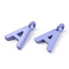 Rack Plating Spray Painted Alloy 1-Loop Link Pendants PALLOY-N176-01A-3