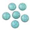 Craft Findings Dyed Synthetic Turquoise Gemstone Flat Back Dome Cabochons TURQ-S266-14mm-01-4