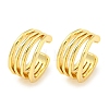 Brass Cuff Earrings EJEW-C104-143G-1
