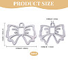 30Pcs Zinc Alloy Open Back Bezel Pendant FIND-CA0009-60-2