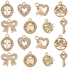 32Pcs 8 Styles Alloy Rhinestone Pendants Sets ALRI-SC0001-56-1