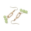Imitation Jade Glass Dangle Earrings EJEW-JE05924-03-4