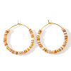 Bohemian Style Multicolor Shell Hoop Earrings XS6775-3-2