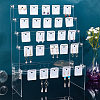 DIY 5-Tier Stairs Shape Acrylic Earring Displays Holder Set ODIS-WH0029-64B-5