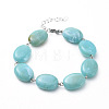 Acrylic Imitation Gemstone Beads Bracelets BJEW-JB04683-02-1
