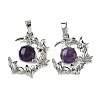 Natural Amethyst Pendants G-B194-01P-10-1