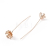 Brass Flower Head Pins LS-KK-G413-03KCG-3