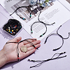 20Pcs 10 Styles Handmade Porcelain Round Bead with Waxed Polyester Cord Bracelets BJEW-UN00037-4