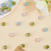 30Pcs 3 Colors Round Lampwork Beads LAMP-LT0001-01-3