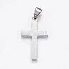 304 Stainless Steel Quote Pendants STAS-F157-02-2