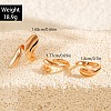 3Pcs Alloy Finger Rings Sets WG7802C-33-4